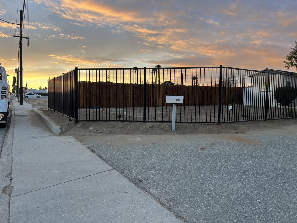 Iron Fence at Sunset