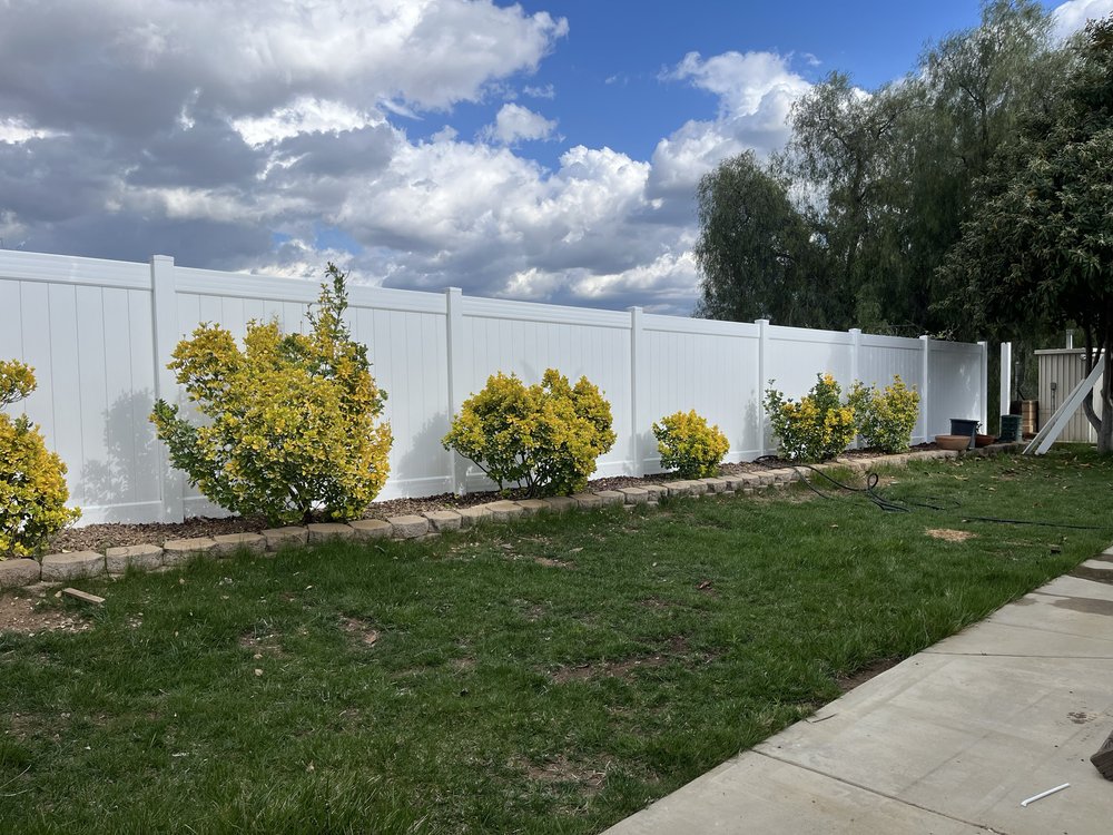 White Vinyl Privacy